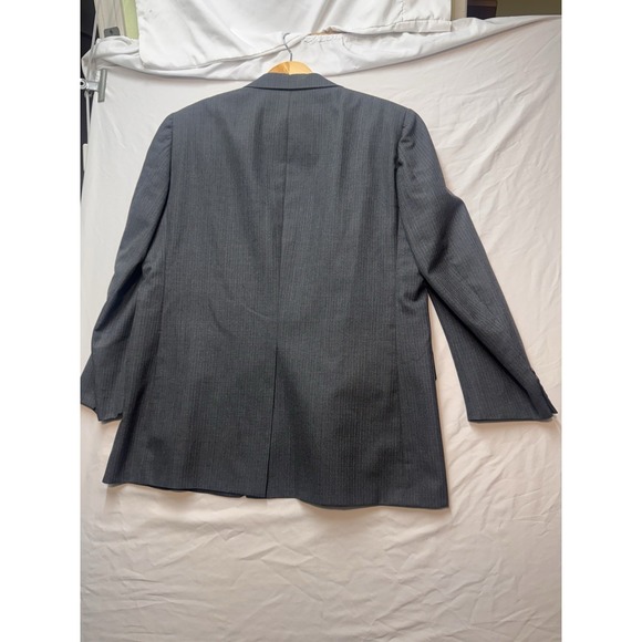 Hickey Freeman Mens Navy 100Wool Blazer Sport Coat Suit Jacket Size 42L Wedding - Picture 10 of 11